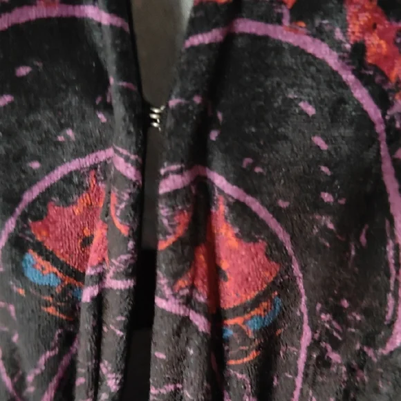 NWT FP Giselle Velvet Stretchy Wide Leg Jumpsuit Dark Combo Xs - Picture 3 of 17